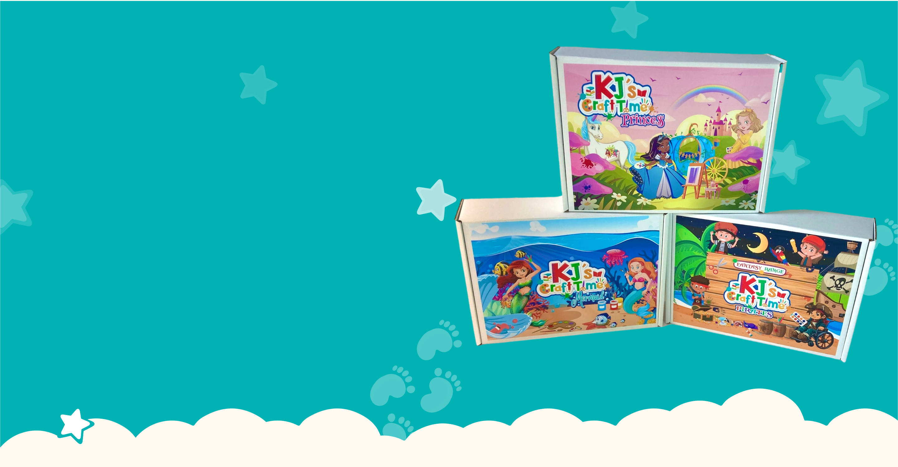 Fantasy craft kits for kids with Princess, Mermaid, and Pirate themes. These creative activity boxes inspire imagination, storytelling, and motor skill development. Perfect for sensory play and early learning. Shop now for magical kids' crafts.