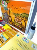 Close-up view of additional Safari Craft Box materials, showcasing PVA glue.