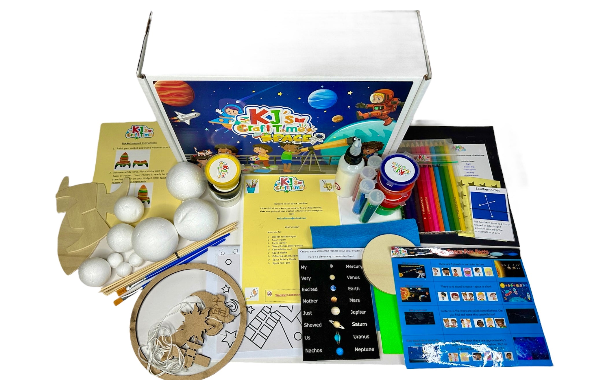 Space-Themed Educational Arts and Craft Activity Box