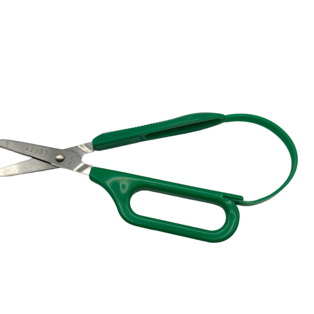 Blue right-handed Long Loop Easi-Grip Scissors, lightweight and self-opening with a long loop handle for stability.