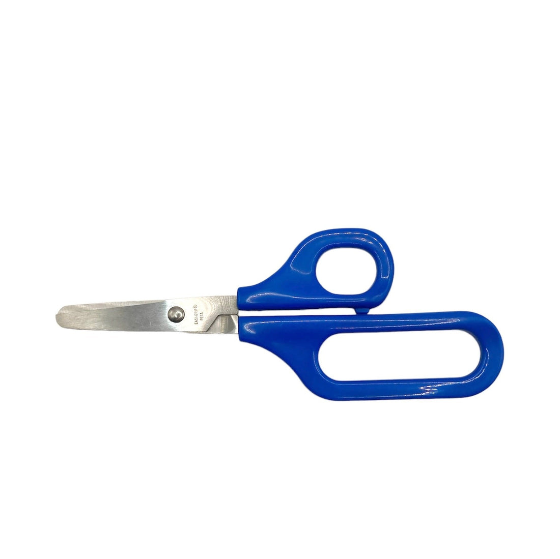 Right-handed Long Loop Scissors with blue handle, designed for children with special needs and poor motor control.