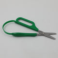 Green left-handed Long Loop Easi-Grip Scissors with a long loop handle for extra stabilisation, designed for weak hands.