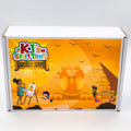 Ancient Egypt craft kit for kids by KJ’s Craft Time featuring illustrated Egyptian themed packaging.