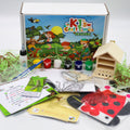 Complete Nature Craft Kit for kids displayed with the craft box and all included materials for screen-free creative learning.