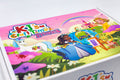 Close-up of Princess Craft Box lid showing magical princess illustration, unicorn, castle and art theme, perfect for a creative kids craft kit gift.