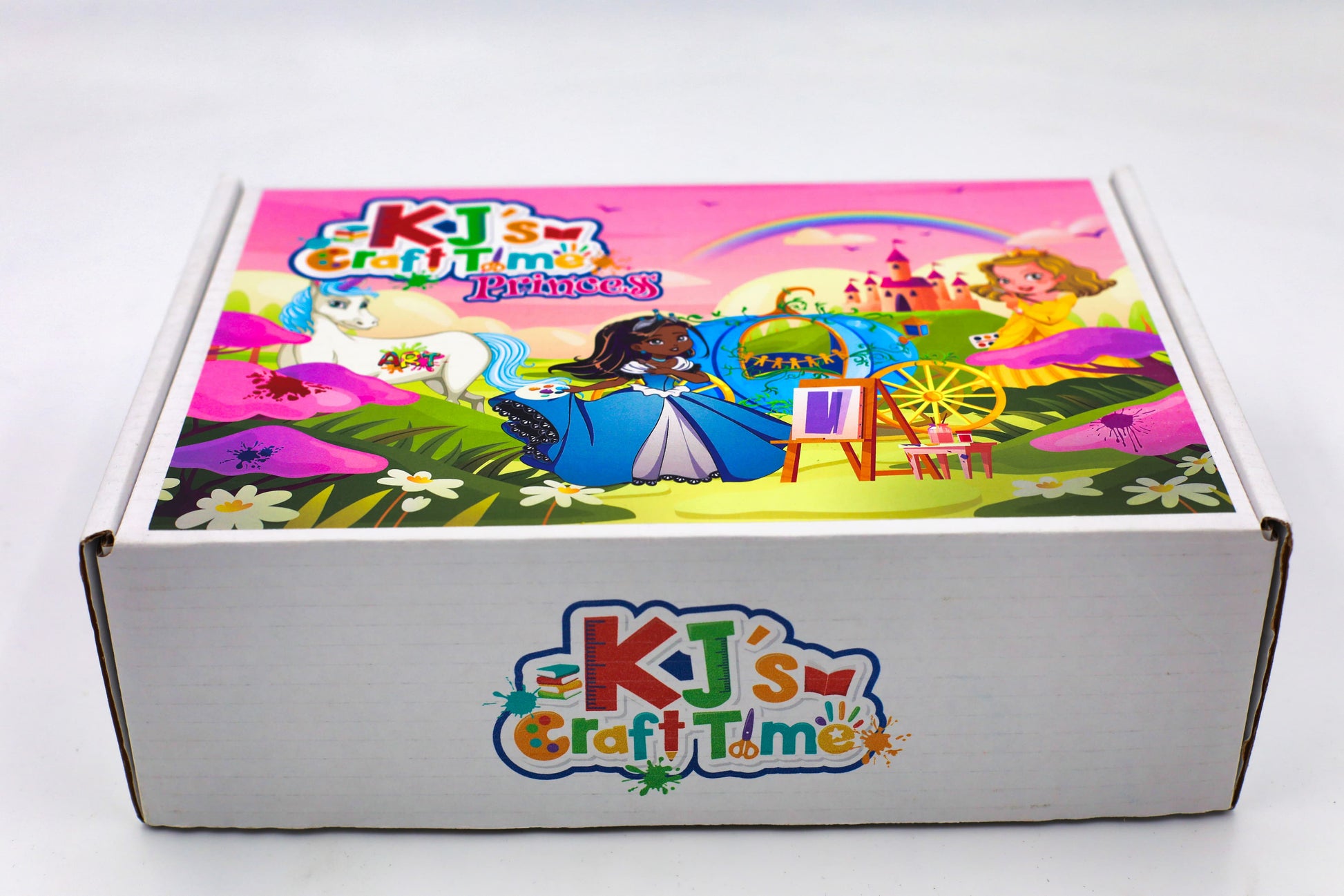 KJ’s Craft Time Princess craft kit for kids. Princess Craft Box with colourful fairy tale artwork, designed for creative children aged 4–11.